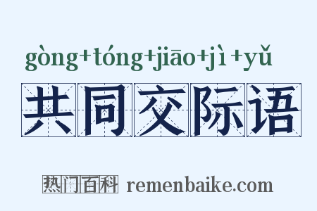 共同交际语是什么意思的图片